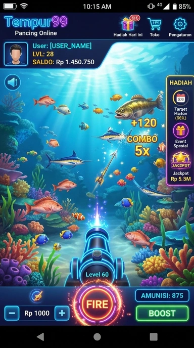 Galeri pratinjau visual tempur99 build APK resmi terbaru